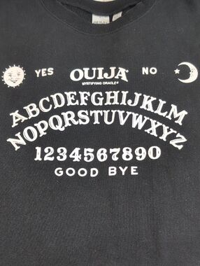 Ouija Board Graphic Tee size XL Womens Black & White
